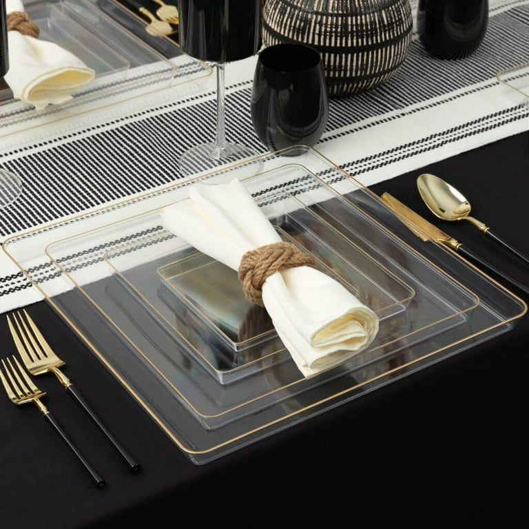 Disposable Plate Clear Square Plates Buy 12 Inch Square Bent Clear