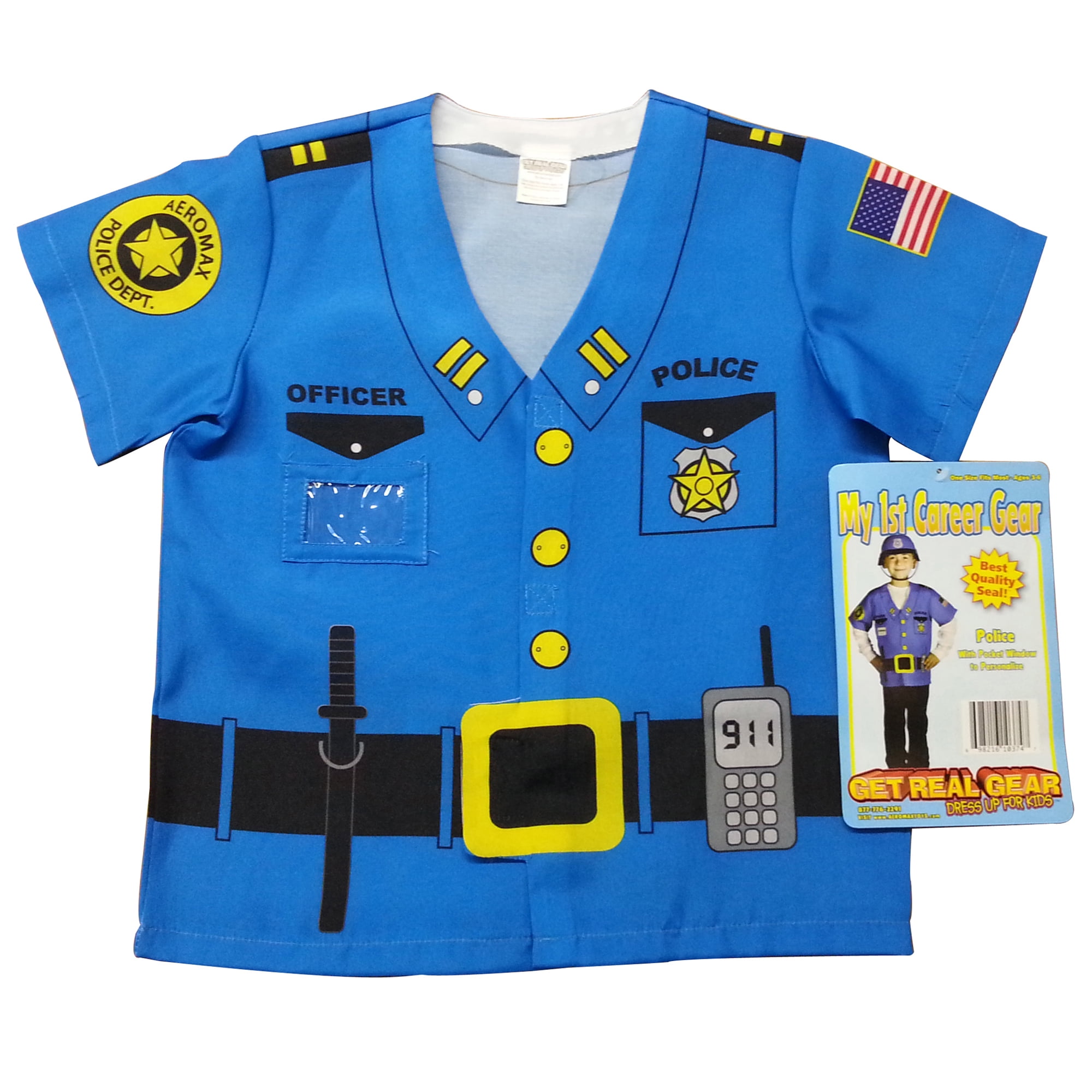 My 1st Career Gear Police Top, One Size Fits Most, Ages 3-6