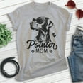 thumbnail image 2 of Pointer Mom T-shirt, Unisex Women's Shirt, German Shorthaired Pointer GSP Owner, Best Dog Mom Gift, Heather Gray, 3X-Large, 2 of 6