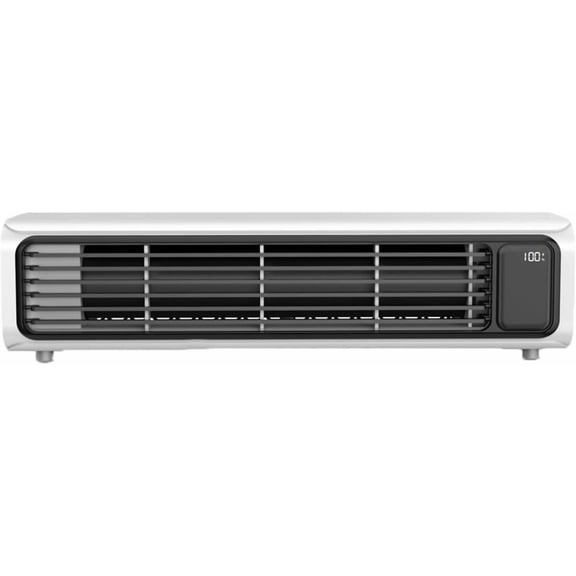 No Vent Portable Air Conditioners, Bladeless Desktop Tower Fan USB Rechargeable, 3 Speed 80° Oscillating Quiet LED Display, Desk & Wall Mount for Home Office Kitchen