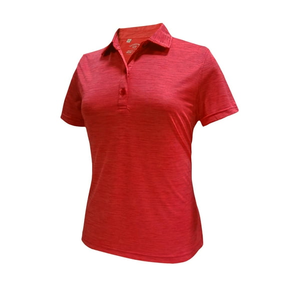 Monterey Club Women's Melange Jersey Performance Sport Golf Polo Shirt #2421