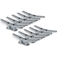 thumbnail image 1 of Cornamusas de amarre de 4 pulgadas y 10 cm, paquete de 10, cornamusas para barcos, accesorios marinos, hierro galvanizado, 1 of 5