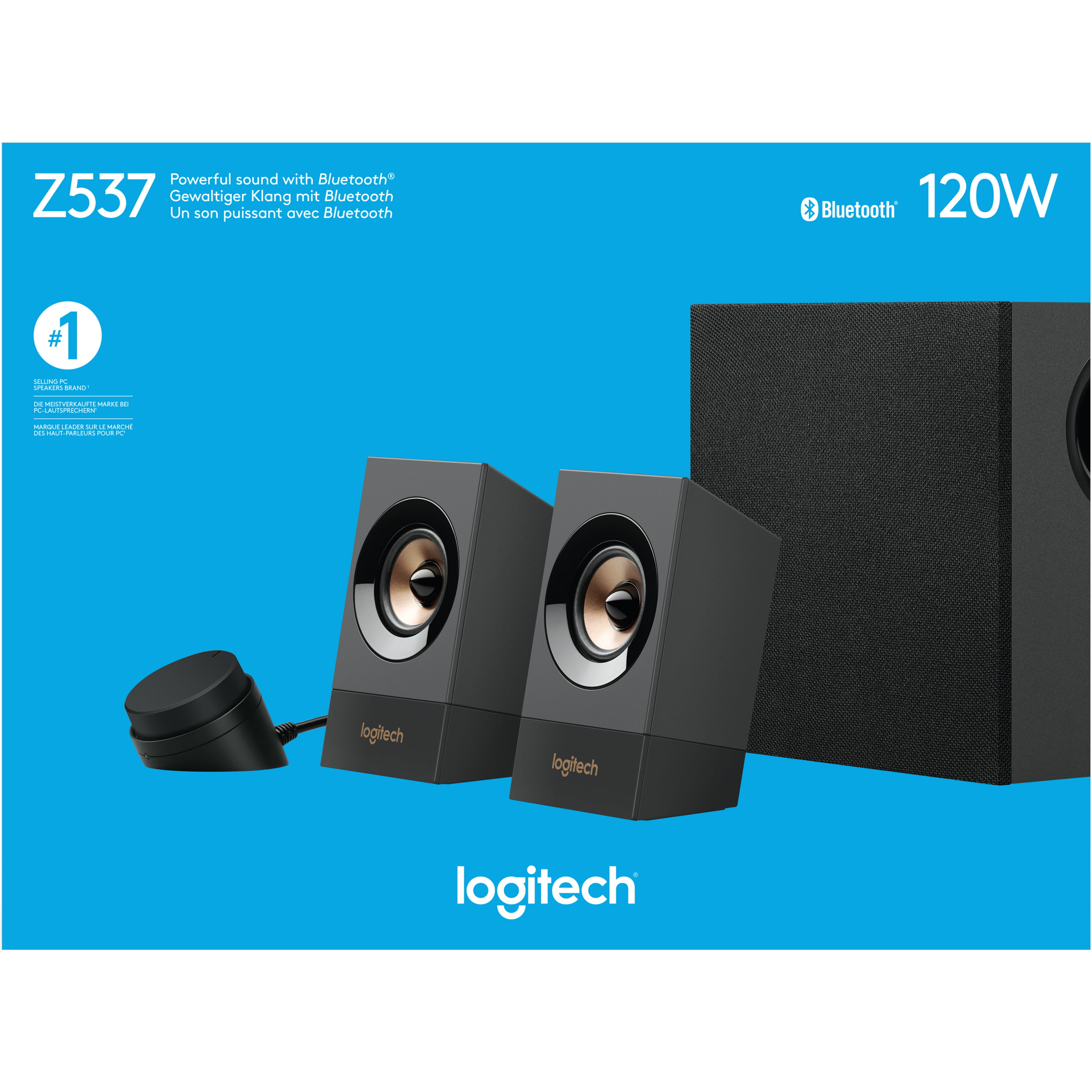 fungere begå alkove Logitech Z537 2.1 Bluetooth Speaker System, 60 W RMS - Walmart.com