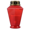thumbnail image 1 of KAKOWELY Bougies Tombales à DEL Croix Lumière de Bougie à DEL Bougies Rouges Sans Flamme Réutilisables Vacillantes Bougies de Cimetière d'Église Décoration de Tombe pour le Souvenir 5.91"X3.54"X3.54 Pouces, 1 of 5