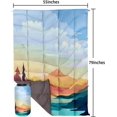 thumbnail image 2 of Outdoor Puffy Camping Blanket, Lightweight Down Alternative Puffy Printed Camping Large Ultra Warm Hammock Top Quilt Waterproof Blanket for Traveling Picnic Beach Party Cold Weather (Sunset), 2 of 14