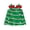 Green, variant on RUINIXCW Toddler Girl Christmas Dress Colorful Bobbles Red Bow Fleece Overall Dress