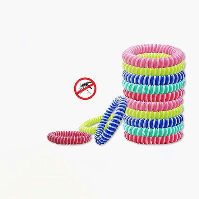 KAIYANG Pulsera repelente de mosquitos 10 piezas, pulseras antiinsectos para adultos y niños, banda repelente de mosquitos