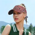 thumbnail image 3 of Salouo Poker Pattern Sport Sun Visor Hats,1-Piece of Adult Sunscreen Visor Cap Adjustable Sun Hat for Outdoor Activities Fits for Women and Men (One Size), 3 of 6
