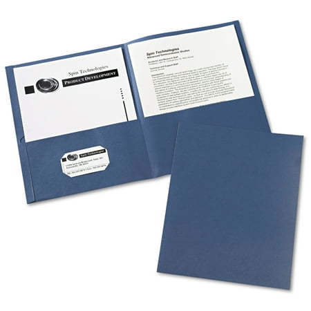 UPC: 0077711479852 | Avery Two Pocket Folders  Holds up to 40 Sheets  25 Dark Blue Folders (47985)