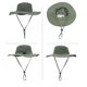 thumbnail image 2 of Color: Light Army Green Outdoor Sunscreen Big Brim Hat Sun Hat Men's Fishing Hat Summer UV Protection Fisherman's Hat, 2 of 2