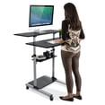 thumbnail image 4 of Mount-It! Mobile Standing Desk with Height Adjustable Shelves, 4 of 14
