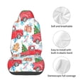thumbnail image 4 of Honeii Watercolor Red Truck And Fir Tree Print Car Seat Cover,Car Interior Covers,Universal Fit Seat Protector, Compatible with Most Cars, SUVs, Trucks, and Vans, 4 of 5