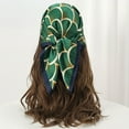 thumbnail image 2 of Bufanda cuadrada de seda satinada con estampado de lujo para mujer, pañuelo para el cuello, Hijab, cinta para el pelo, diadema, Bandana envolvente a la moda, novedad de 2023, 2 of 4
