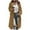 *Khaki, variant on No Boundarie Women's Winter Long Trench Coat,Single Breasted Overcoat For Women,Ladies Lapel Collar Elegant Jackets With Pockets,Dark Blue,Size XXL