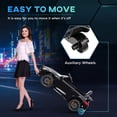 thumbnail image 4 of Qaba Mercedes-Benz AMG GTR Licensed 12V Kids Ride on Car with Remote Control, Soft Start, LED Lights, Music Horn & 3 Speeds for 3-6 Years, Black, 4 of 9