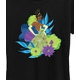 thumbnail image 3 of Disney Princess - Tiana And Florals - Women's Short Sleeve Graphic T-Shirt, 3 of 5