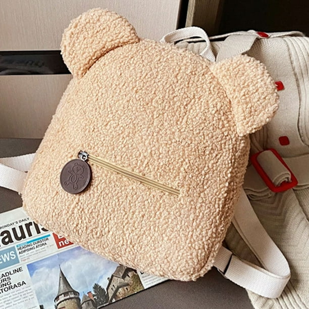 Monstrate Mochila de felpa suave con correas ajustables para aventuras entre padres e hijos Bolso para padres e hijos Bolso para mujer Mochilas Verde Bodega Aurrera en linea