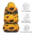 thumbnail image 5 of Sikiie Flower Bush Sunflower Car Seat Protector 2 Pack Car Seat Cushion Mat, Car Seat Covers for SUV, Truck, Van, 5 of 7