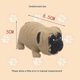 thumbnail image 5 of Juguete blando Fidget Pug/Juguete de descompresión para perro/Juguete de rebote lento tipo prensa para perro ??Pie, divertido e interesante, utilizado para descompresión, antidepresión, rela, 5 of 5