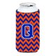 thumbnail image 1 of Letra Q Chevron Naranja Y Azul Tall Boy Bebida Aislador Hugger Cj1044-Qtbc, 1 of 1