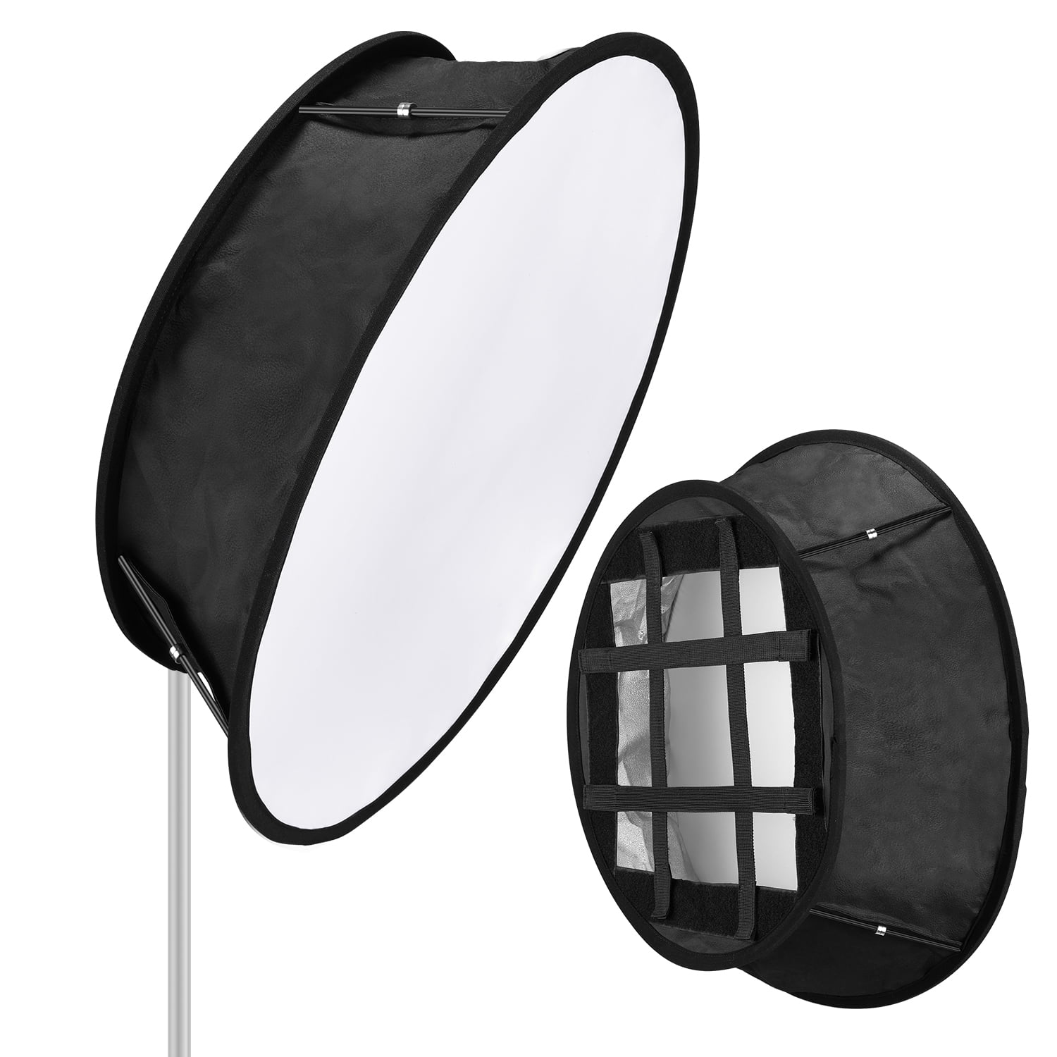 Black+Red Grid and Carrying Bag Compatible with Neewer 480/660/530 LED Light Panels Neewer Collapsible Softbox with Strap Attachment 9.25x8.27 inches Opening