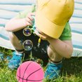 thumbnail image 4 of Pelotas deportivas LHX para niños pequeños de 1 a 3 años, juguete de plástico, pelotas de baloncesto para niños, juguetes para exteriores, juego para bebés pequeños, 2 piezas, 4 of 6
