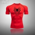 thumbnail image 3 of Camiseta de compresión para hombre, camiseta de manga corta de secado rápido, para Fitness, gimnasio, superhéroe, deporte, correr, Rashgard, nueva, 3 of 4