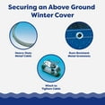 thumbnail image 5 of In The Swim Round Winter Covers 24 ft Green Above Ground Winter Cover - Protects Your Pool from Harsh Winter Elements, 5 of 8