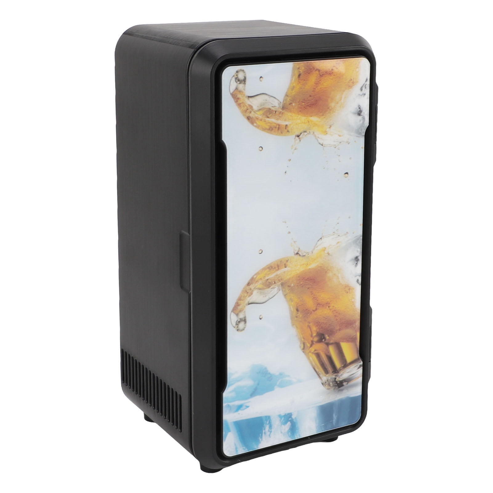 Portable Mini Fridge, Non Slip 10-18W Cooling and Heating ABS Aluminum Alloy Skincare Fridge  for Dormitory