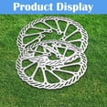thumbnail image 7 of Bicycle disc brake disc 160mm, 2-pack stainless steel bicycle rotor with 12 screws, suitable for most bicycles, road bikes, mountain bikes, BMX mountain bikes (160mm), 7 of 7