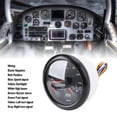 thumbnail image 6 of BIMZUC 3 in 1 GPS Speedometer Tachometer Fuel Level Meter 3.375 inches / 85 mm 120MPH 8000RPM 7 Colors Backlit for RV Yacht Truck Black Dial Black Bezel, 6 of 9