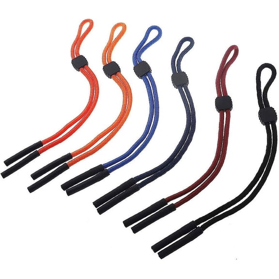 Eye Glasses String Holder Straps,6Pcs Sports Adjustable Sunglasses Strap for Men Women -Glasses Retainer Cord Chains Lanyards