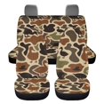 thumbnail image 5 of HUISEFOR 4 Pcs Camo Duck Car Seat Covers Full Set Comfortable Soft Elastic, All‑Season Protection, Cars Accessories, Front and Back Seat Covers Protectors, Fit for Most Cars SUVs, 5 of 7