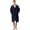 Navy, variant on Adoretex Unisex Faux Fur Fleece Lined Waterproof Swim Parka Change Robe – Ultra-Warm, Lightweight Sport Outerwear for Kids and Adults (PK003) - Royal - AL