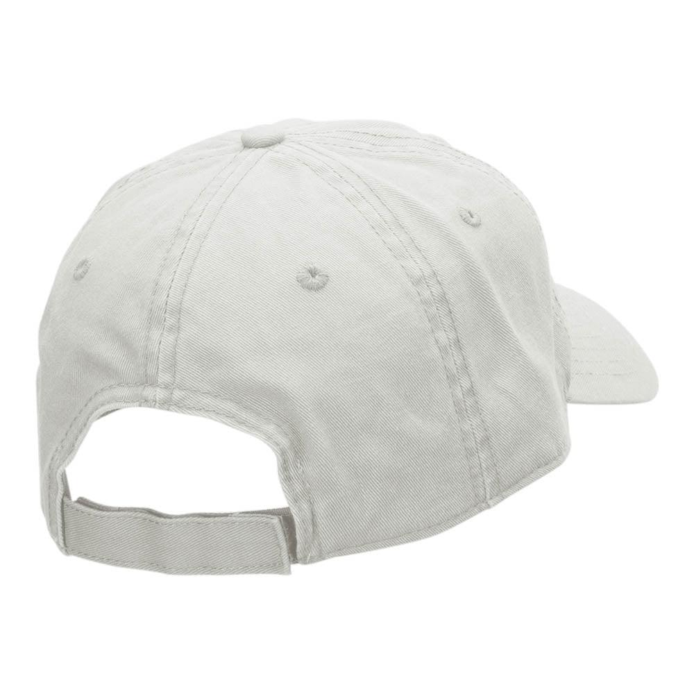 Referee Tee Embroidered Deluxe Washed Twill Cap - White OSFM