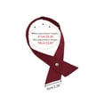 thumbnail image 2 of INSPIRE CHIC Women's Adjustable Criss-Cross Bow Ties Solid Snap Button Neck Tie for School Uniform Burgundy One Size, 2 of 5