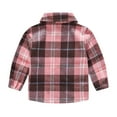 thumbnail image 3 of Tfken Blouse For Girls Size 2-3 Years Long Sleeve Plaid Print Button-Up Shirts Casual Collared Pink Tops, 3 of 3