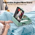 thumbnail image 2 of KDD Tablet Pillow Stand, iPad Tablet Stand with Storage, Foldable Adjustable Holder for Desk Bed Couch and Lap, Green, 2 of 8