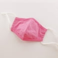 thumbnail image 4 of Children Large Fitted Printed Cotton Fabric Face Mask w/ Filter Pocket - Pink Multi Dots, 4 of 4