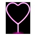 thumbnail image 2 of Pink Heart Neon Sign, LED Neon Light Battery Operated or USB Powered Decorations Lamp, Decoration Light for Girl's Room, 2 of 4