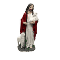thumbnail image 1 of Estatua religiosa de Jesús Buen Pastor, 30 cm, resina, 1 of 1