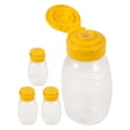 4Pcs Honey Container Empty Honey Jars Refillable Squeeze Bottle With ...