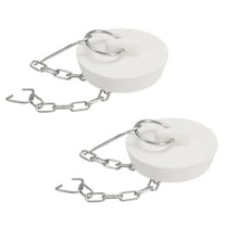 2Pcs Tub Stoppers, Rubber Bathtub Stoppers 41-45mm Kitchen Sink Drain Stopper, White