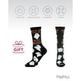 thumbnail image 6 of MeMoi Sick of Your Boo Sheet Ghostly Crew Socks - Womens - Female, 9-11, Black, 6 of 7