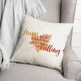thumbnail image 3 of Creative Products Leaves Falling Autumn 18 x 18 Spun Poly Pillow, 3 of 3