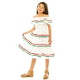 thumbnail image 4 of unik Girl's Traditional Mexican Cinco De Mayo Fiesta Dress White 6, 4 of 4