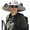 Light Gray, variant on Outdoor Wide Brim Solar Fan Outdoor Fishing Hat, Hat with Solar & USB Charging Fans, UPF 50+ Sun Bucket Hat