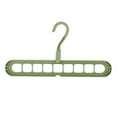 thumbnail image 4 of Space Saving Multi\-port Support Circle Clothes Hanger Clothes Drying Multifunction Plastic Scarf Clothes Hangers Storage Racks Green, 4 of 9