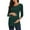 Green, variant on Olyvenn Stylish Women's Maternity Tops 3/4 Sleeve Round Neck Front Pleat Peplum Tunic Top Pregnancy Shirts Loungewear Loose Blouse Black 8