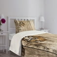 thumbnail image 5 of Ambesonne Savannah Quilted Bedspread Set 2 Pcs, Siberian Wild Tiger Eye, Twin Size, Tan, 5 of 6